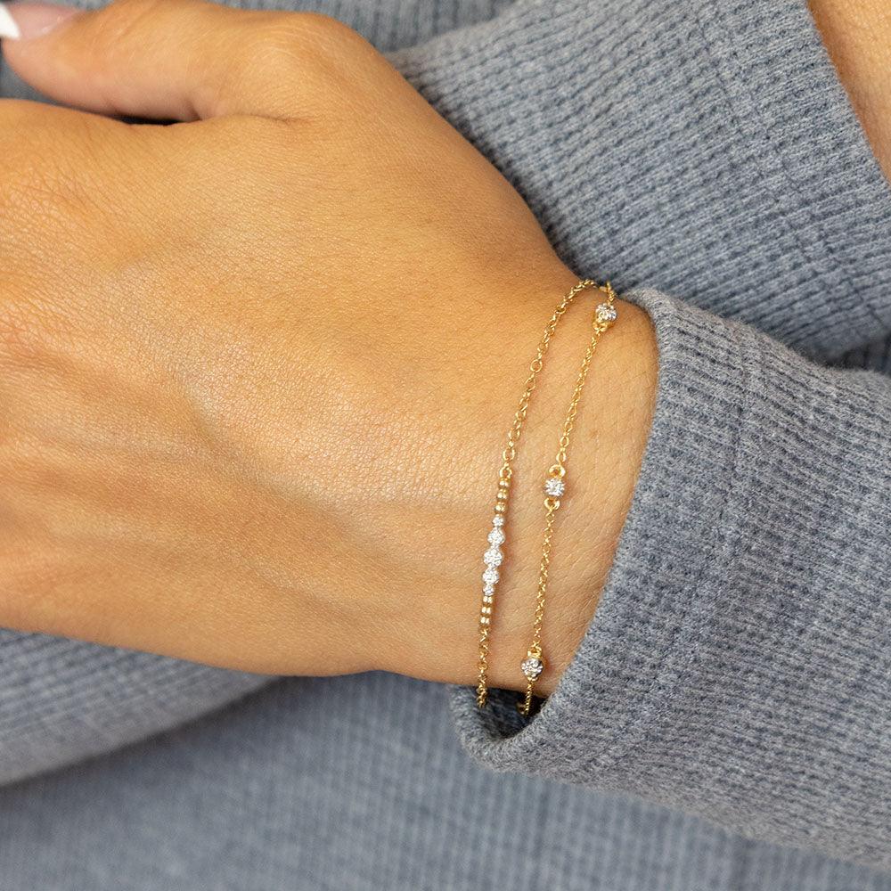 Ella Stein Beaded Connection Diamond Chain Bracelet