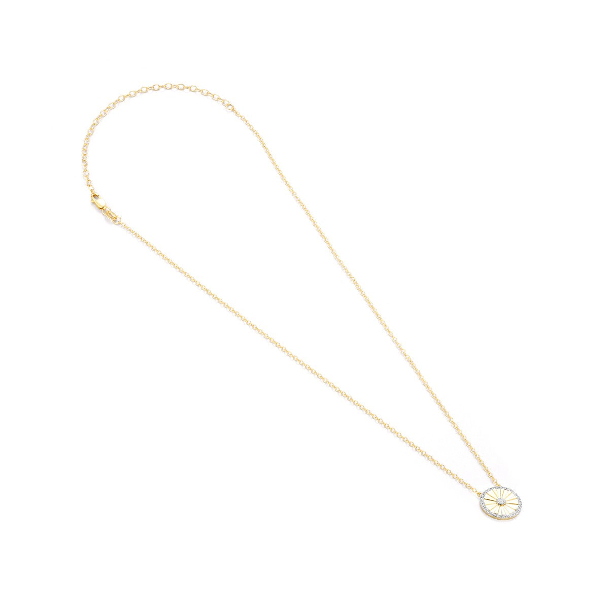 Ella Stein Circle Burst Diamond Necklace