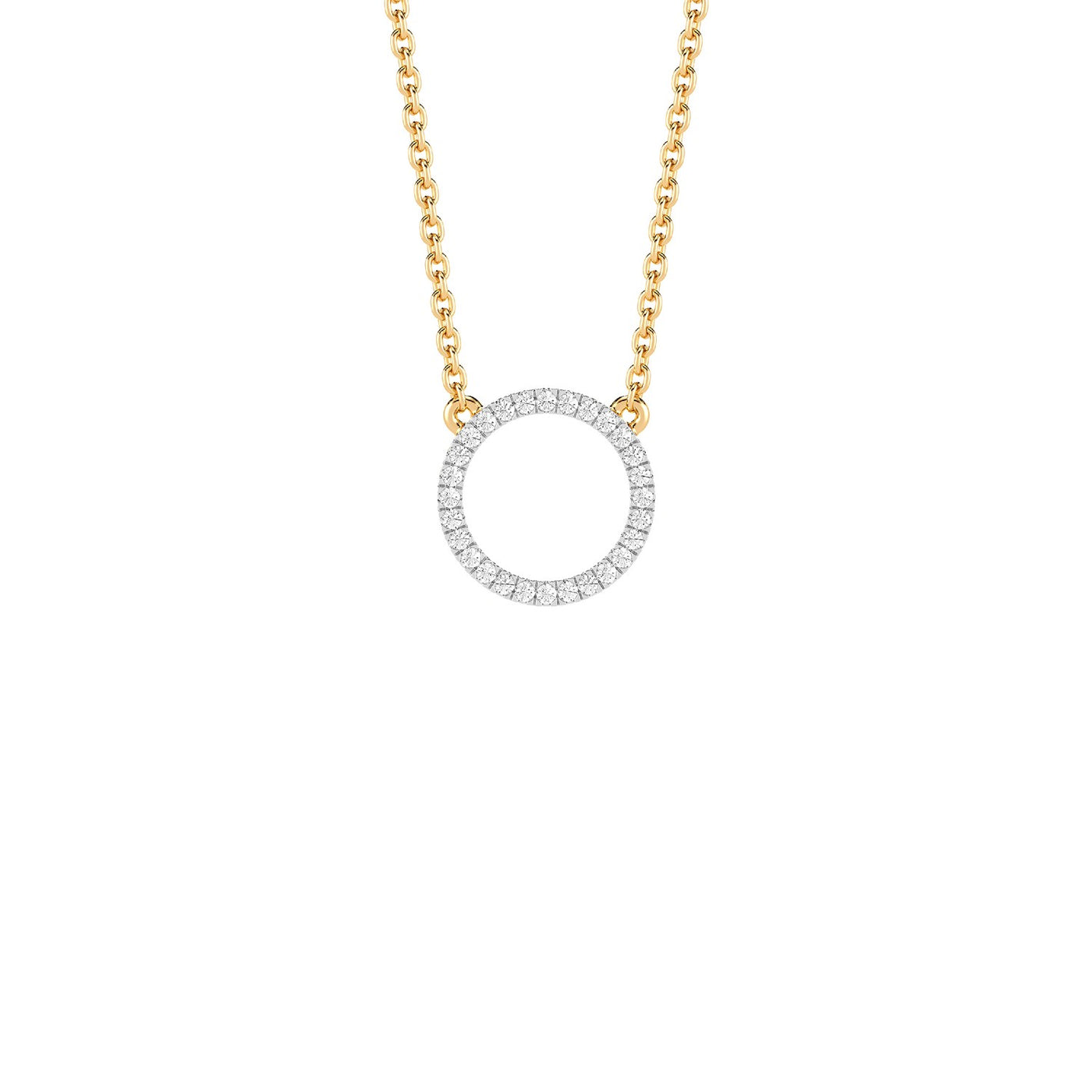 Ella Stein Lab Diamond Open Circle Necklace