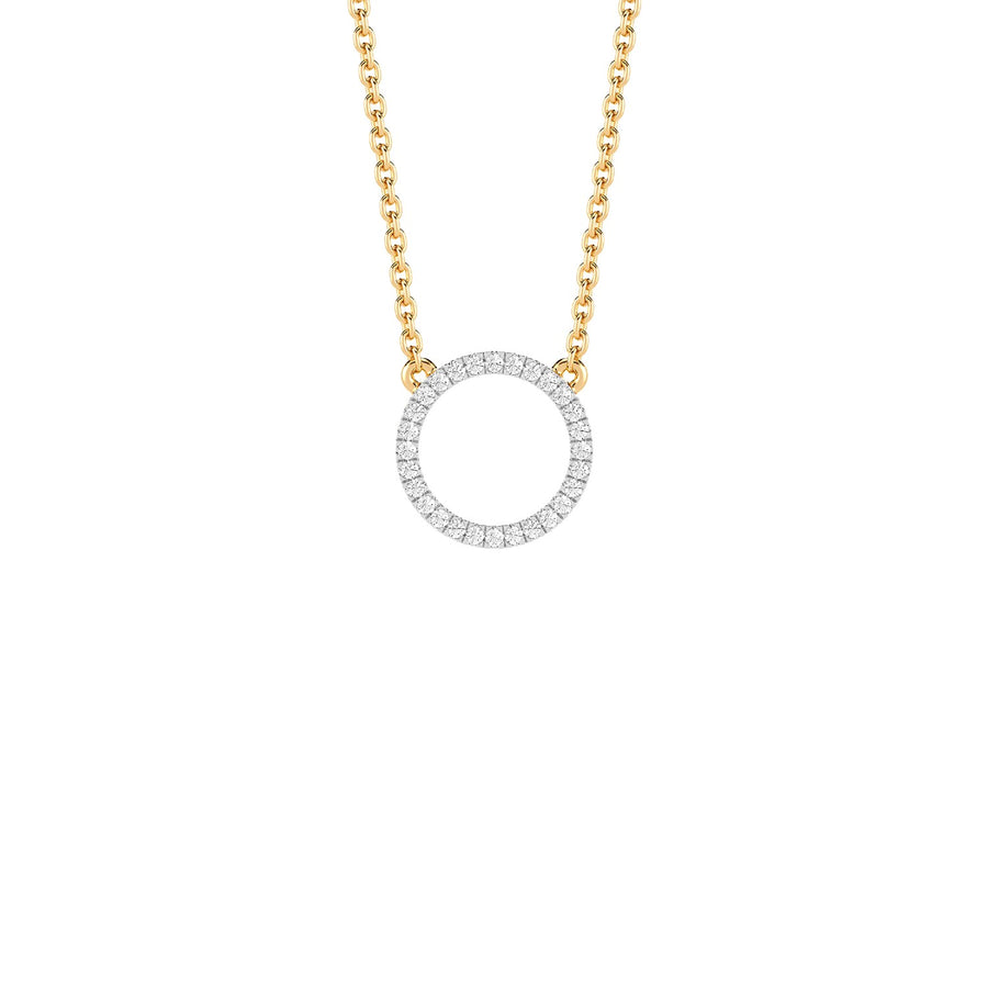 Ella Stein Lab Diamond Open Circle Necklace