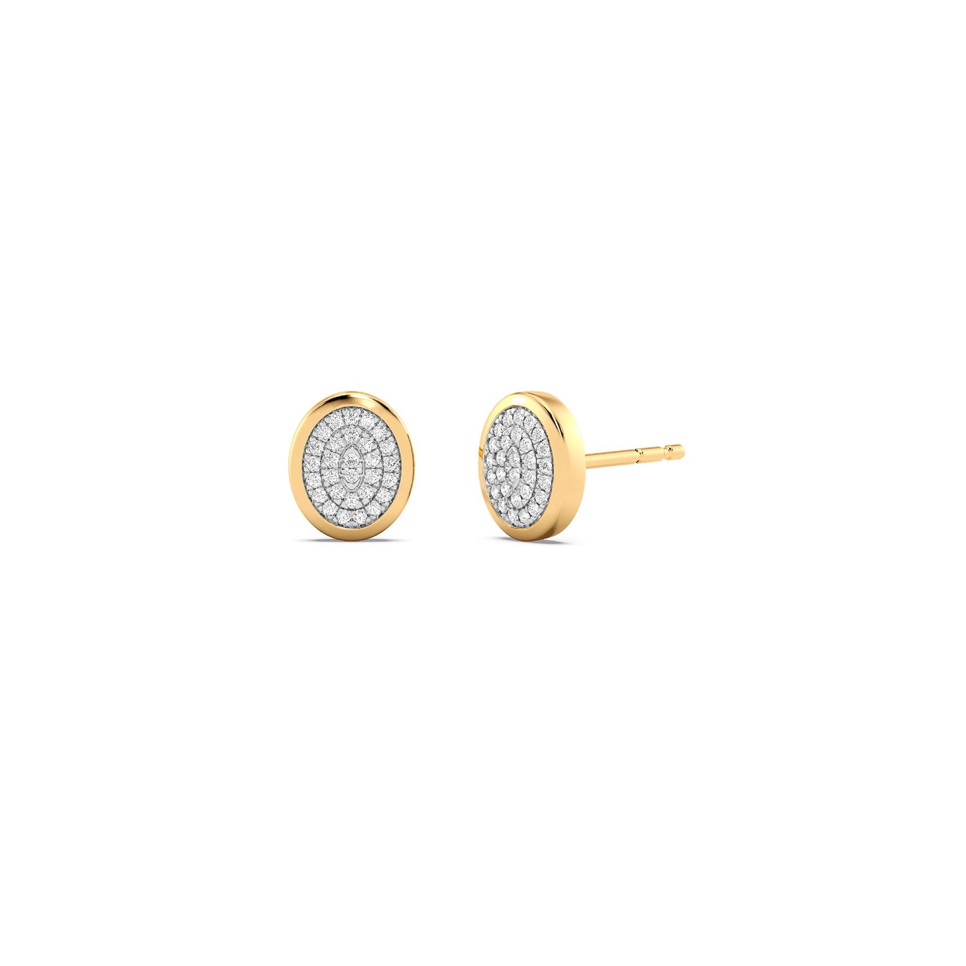 Ella Stein Lab Diamond Oval Stud Earrings