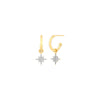 Ella Stein Light the Way Diamond Star Hoop Earrings