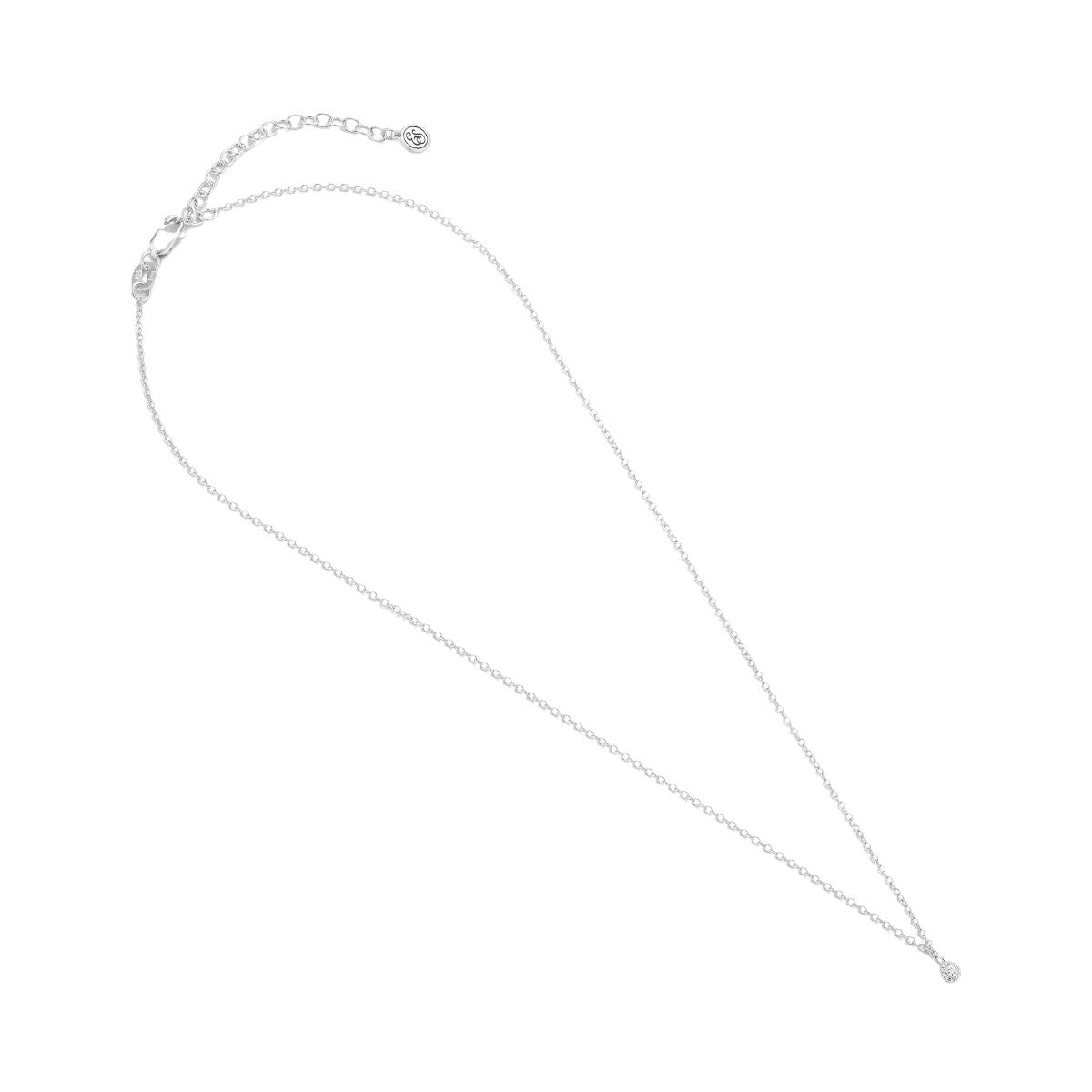 Ella Stein Small Pave Diamond Circle Necklace