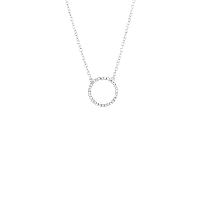 Ella Stein Diamond Open Circle Necklace