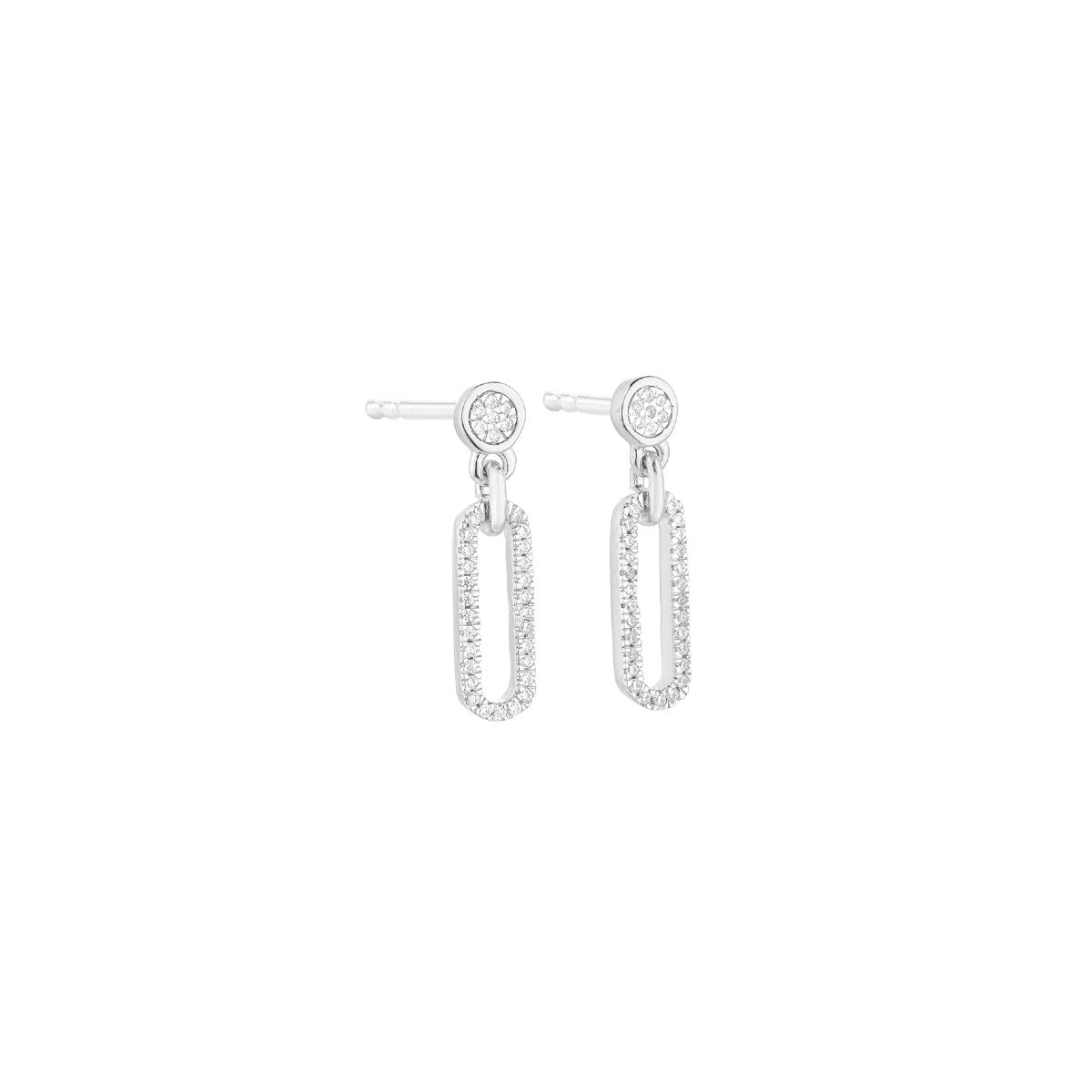 Ella Stein Meet Me in the Middle Diamond Earrings