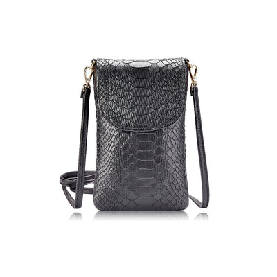 Gigi NY Python Leather Emmie Phone Crossbody