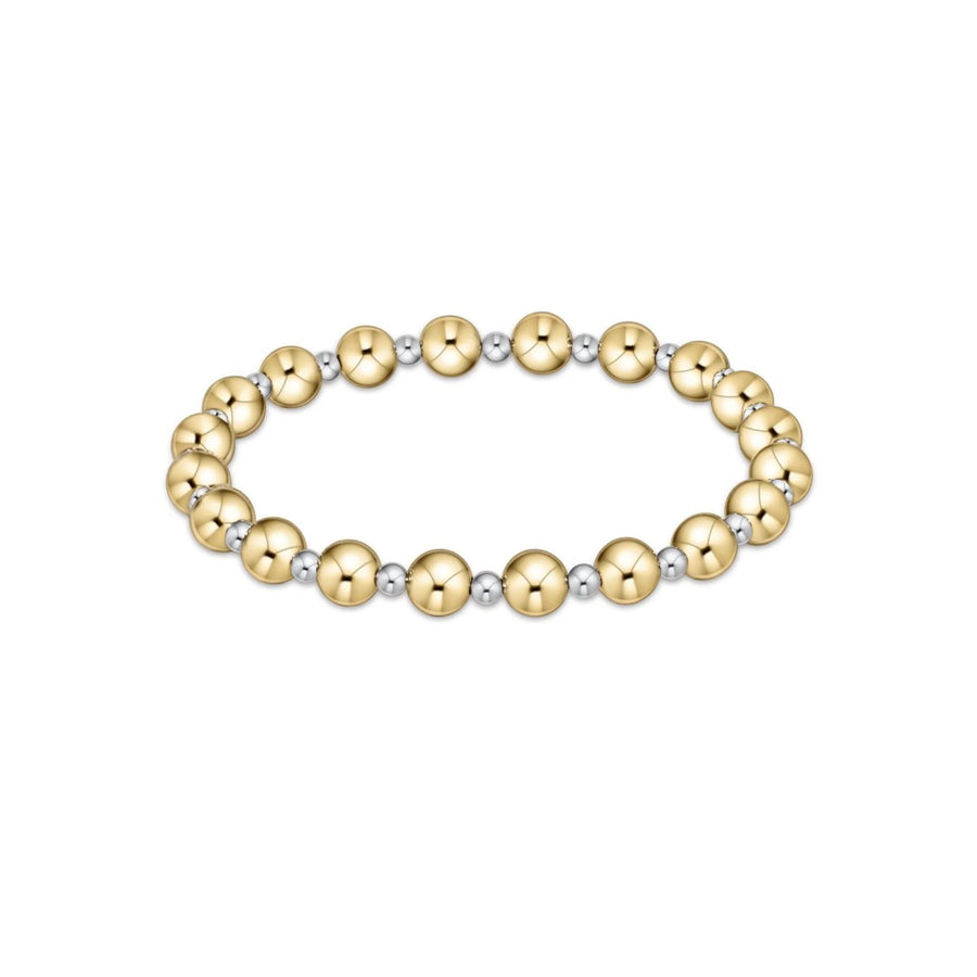 enewton Classic Grateful Pattern 6mm Bead Bracelet - Mixed Metal