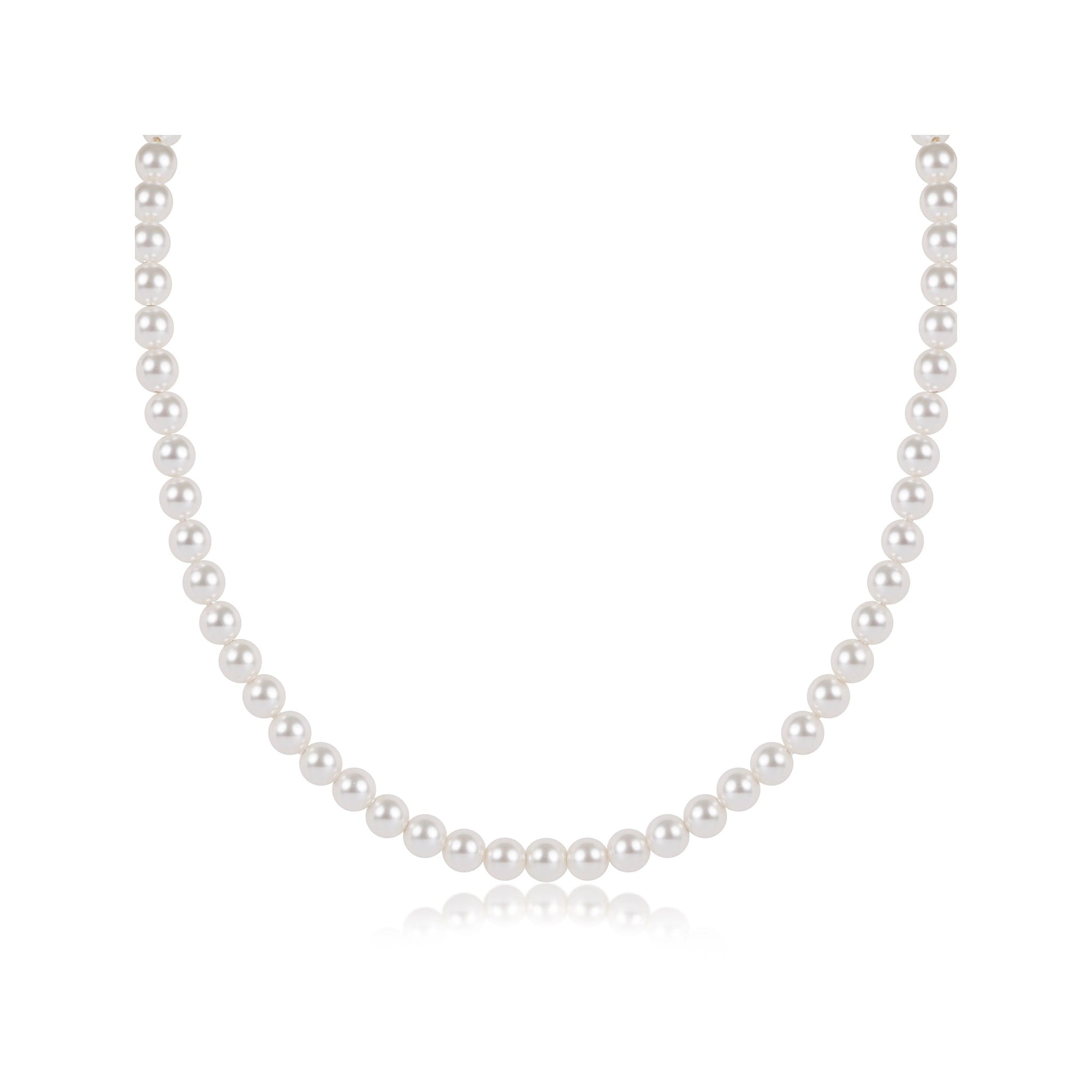 Pearl strand on a white background