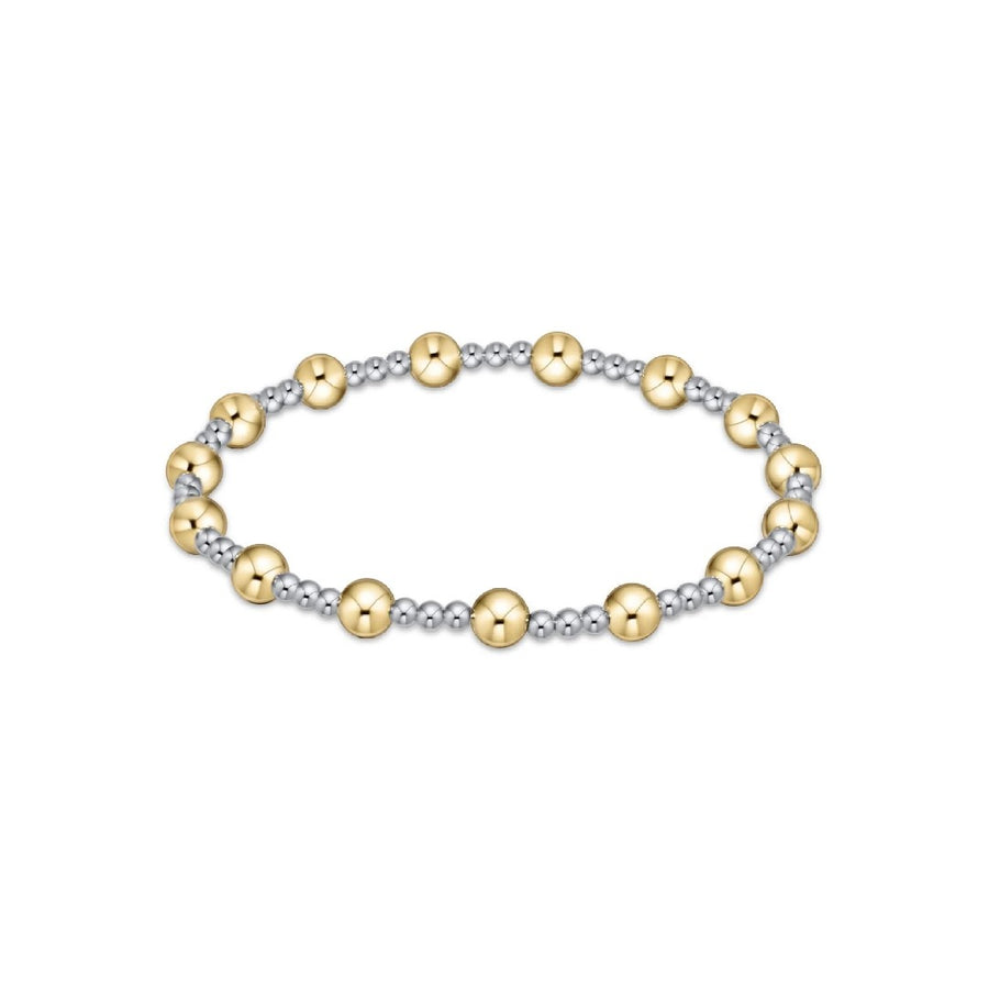 enewton Classic Sincerity Pattern 5mm Bead Bracelet - Mixed Metal