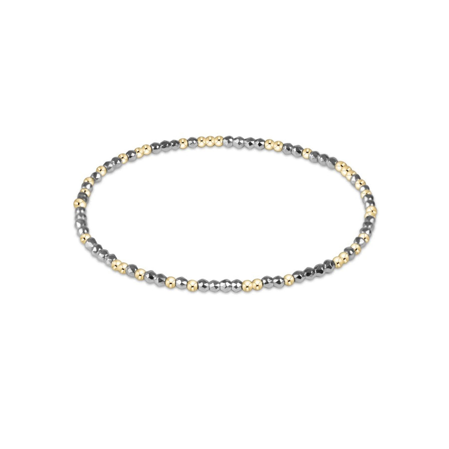 enewton Hope Unwritten Bright Silver Faceted Hematite Bracelet
