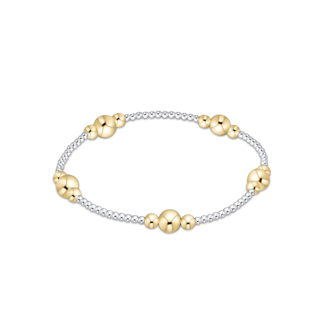 enewton Purpose Gold 6mm Bead Bracelet - Mixed Metal