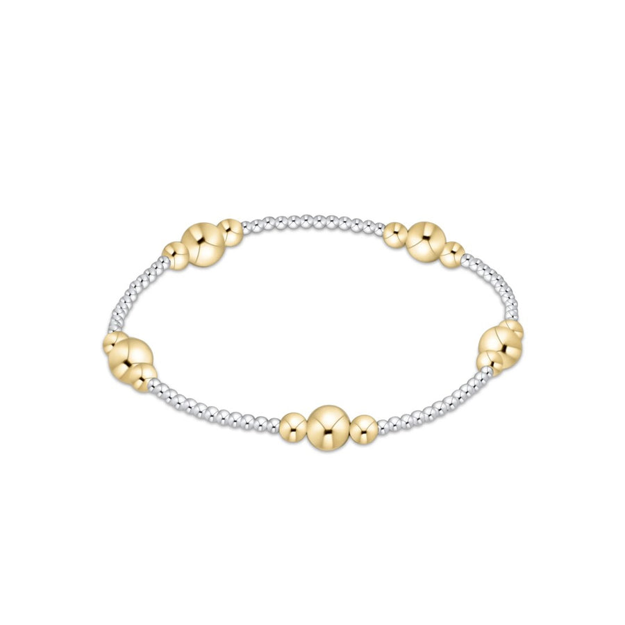 enewton Purpose Gold 6mm Bead Bracelet - Mixed Metal