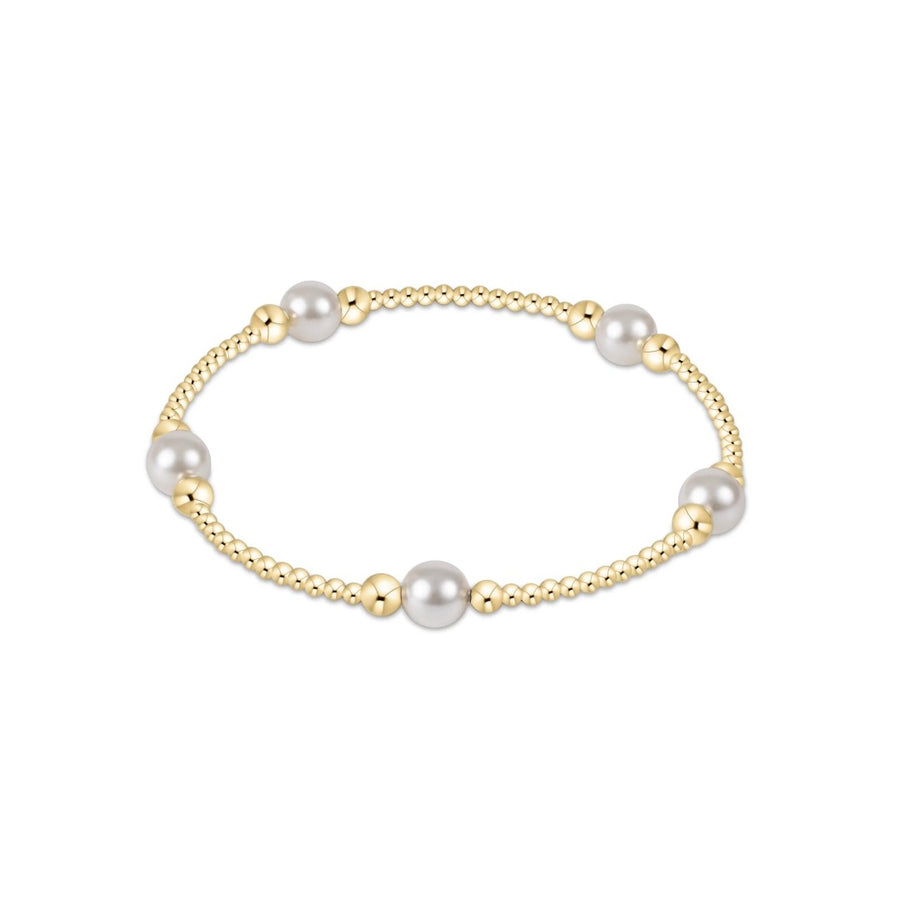 enewton Purpose Pearl 6mm Bead Bracelet - Gold