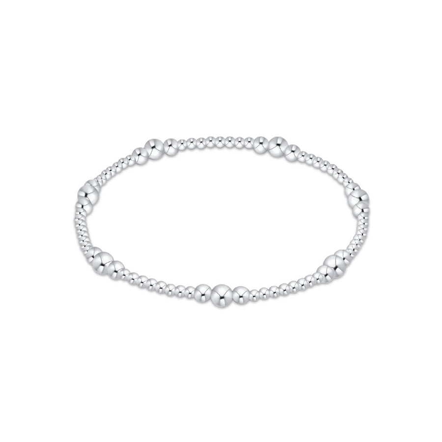 silver beaded bracelet