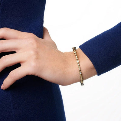 Freida Rothman Teardrop Station Hinge Bangle