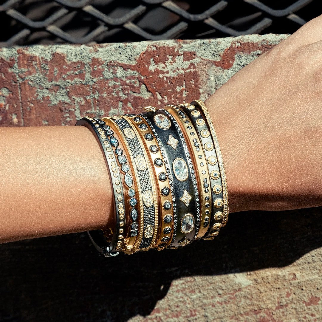 Freida Rothman Signature Mixed Shape Bangle