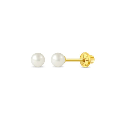 Freshwater Cultured Pearl Little Girl's Stud Earrings