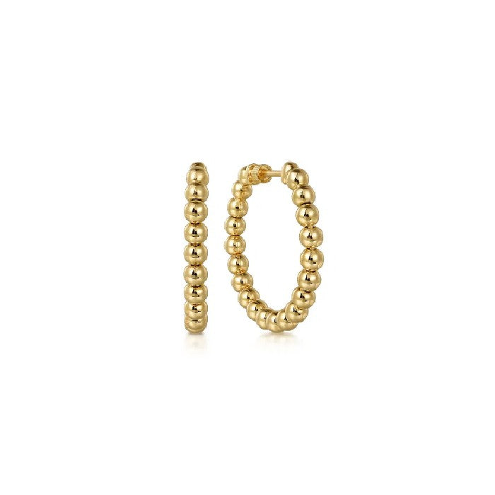 Gabriel & Co. Bujukan Beads Classic 30mm Hoop Earrings