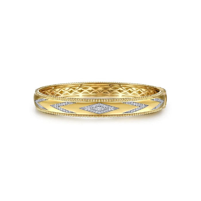 Gabriel & Co. Bujukan Diamond Chevron Pattern Bangle