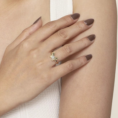 Gabriel & Co. Butterfly Diamond Ring