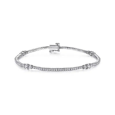 Gabriel & Co. Accented Diamond Tennis Bracelet