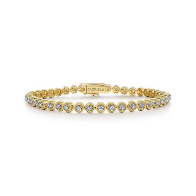 Gabriel & Co. Bezel Diamond Tennis Bracelet