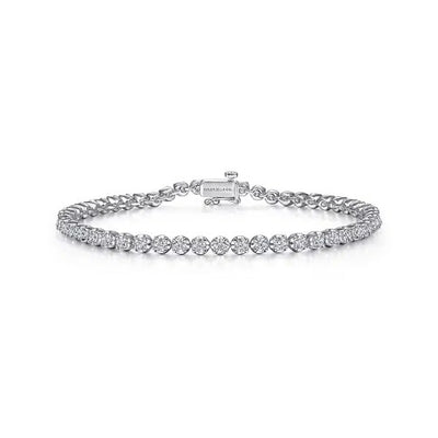 Gabriel & Co. Buttercup Set Diamond Tennis Bracelet