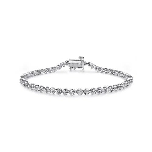Gabriel & Co. Diamond Buttercup Set Tennis Bracelet