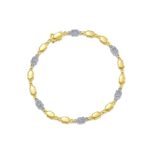 Gabriel & Co. Diamond Hexagon Bracelet
