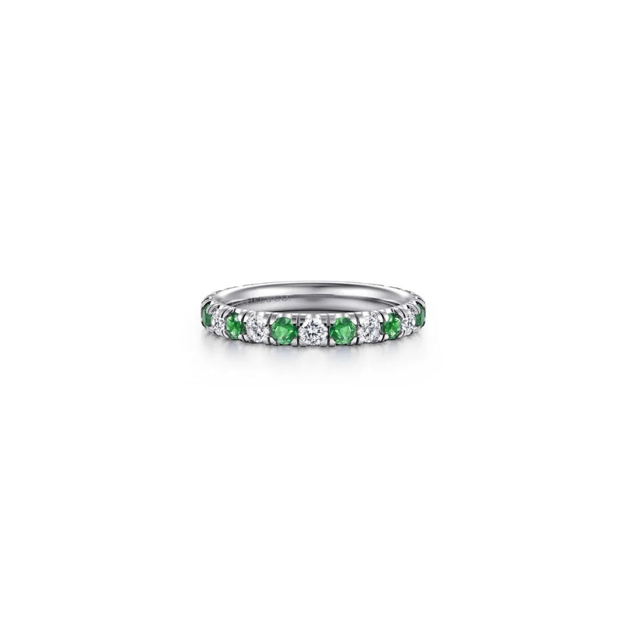 Gabriel & Co. Emerald & Diamond Ring