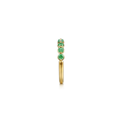 Gabriel & Co. Emerald Stacking Ring