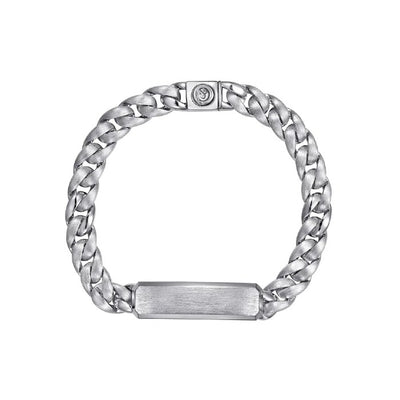 Gabriel & Co. ID Cuban Link Chain Men's Bracelet