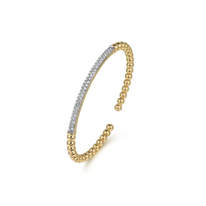 Gabriel & Co. Diamond Pave Bar Bujukan Split Bangle