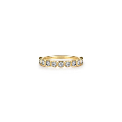 Gabriel & Co. Cushion Illusion Diamond Ring