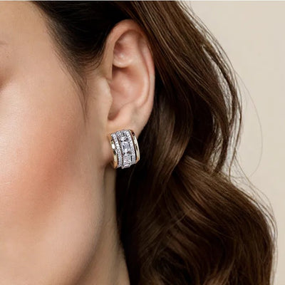 Gabriel & Co. Diamond 15mm Huggie Earrings