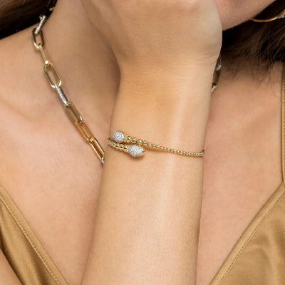 Gabriel & Co. Bujukan Wrap Diamond Bangle