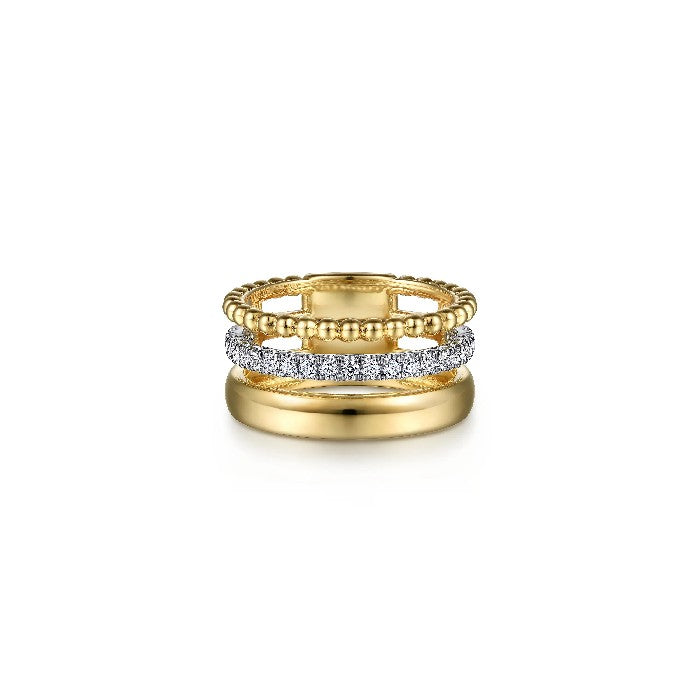 Gabriel & Co. Triple Layered Ring