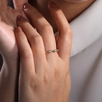 Gabriel & Co. Bujukan and Diamond Station Ring