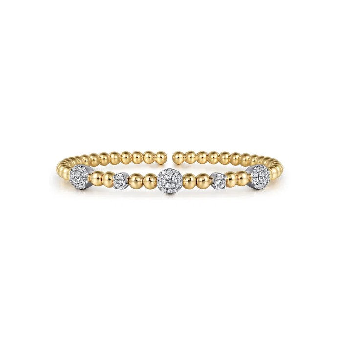 Gabriel & Co. Diamond Station Bujukan Split Bangle