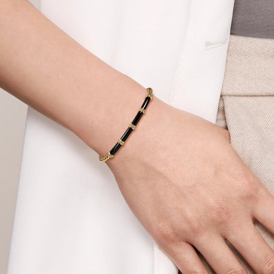 Gabriel & Co. Bujukan Enamel Split Bangle