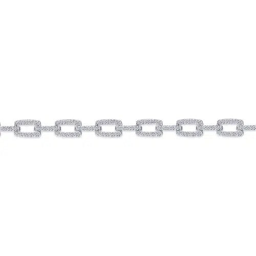 Gabriel & Co. Diamond Rectangular Link Tennis Bracelet