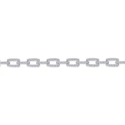 Gabriel & Co. Diamond Rectangular Link Tennis Bracelet
