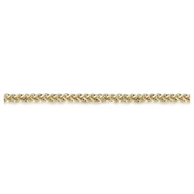 Gabriel & Co. Wheat Chain Men's Bracelet