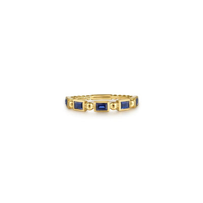 Gabriel & Co. Sapphire Geometric Ring