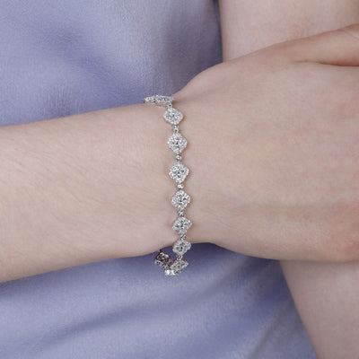 Diamond Clover Bracelet