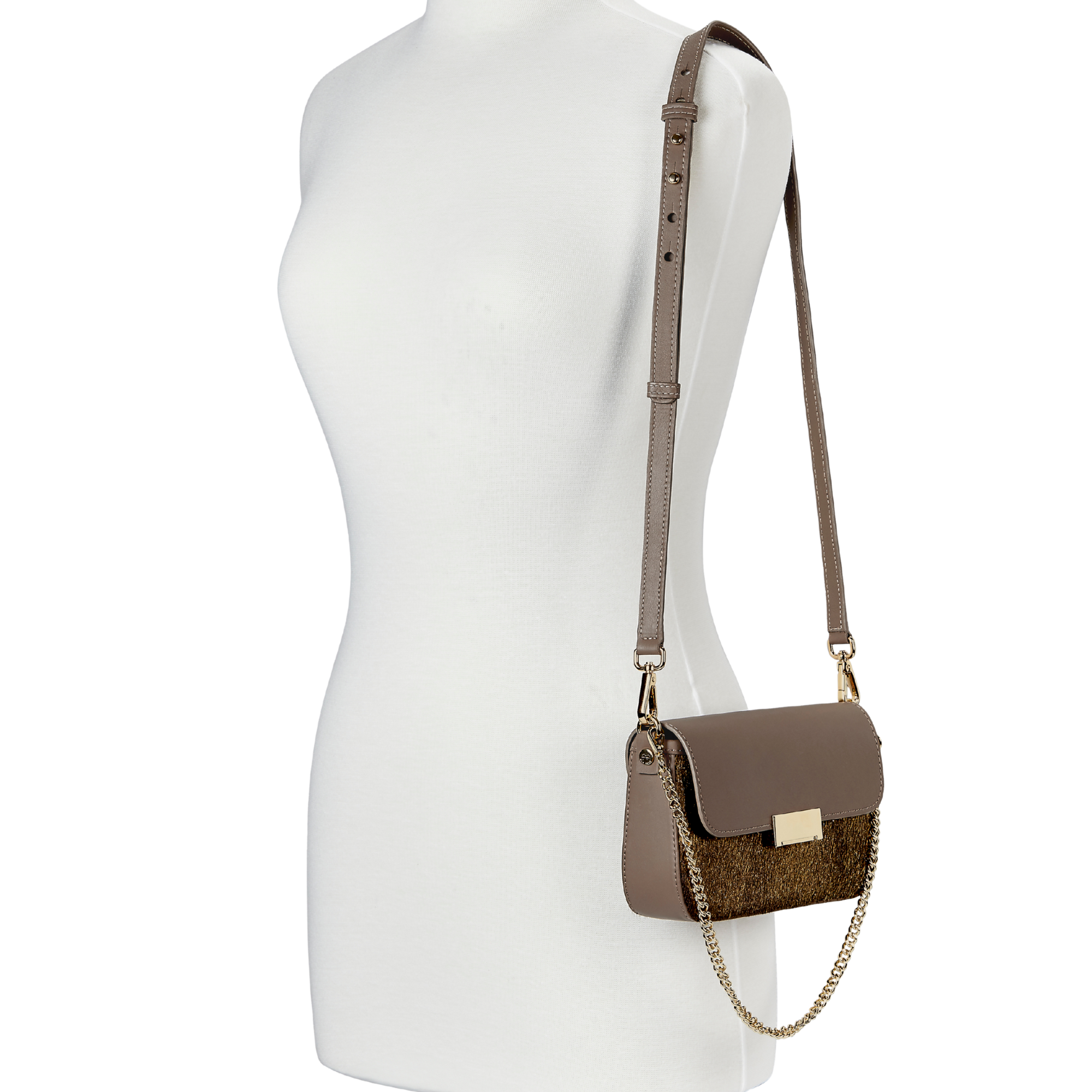 Gigi NY Edie Shoulder Bag in Haircalf Leather