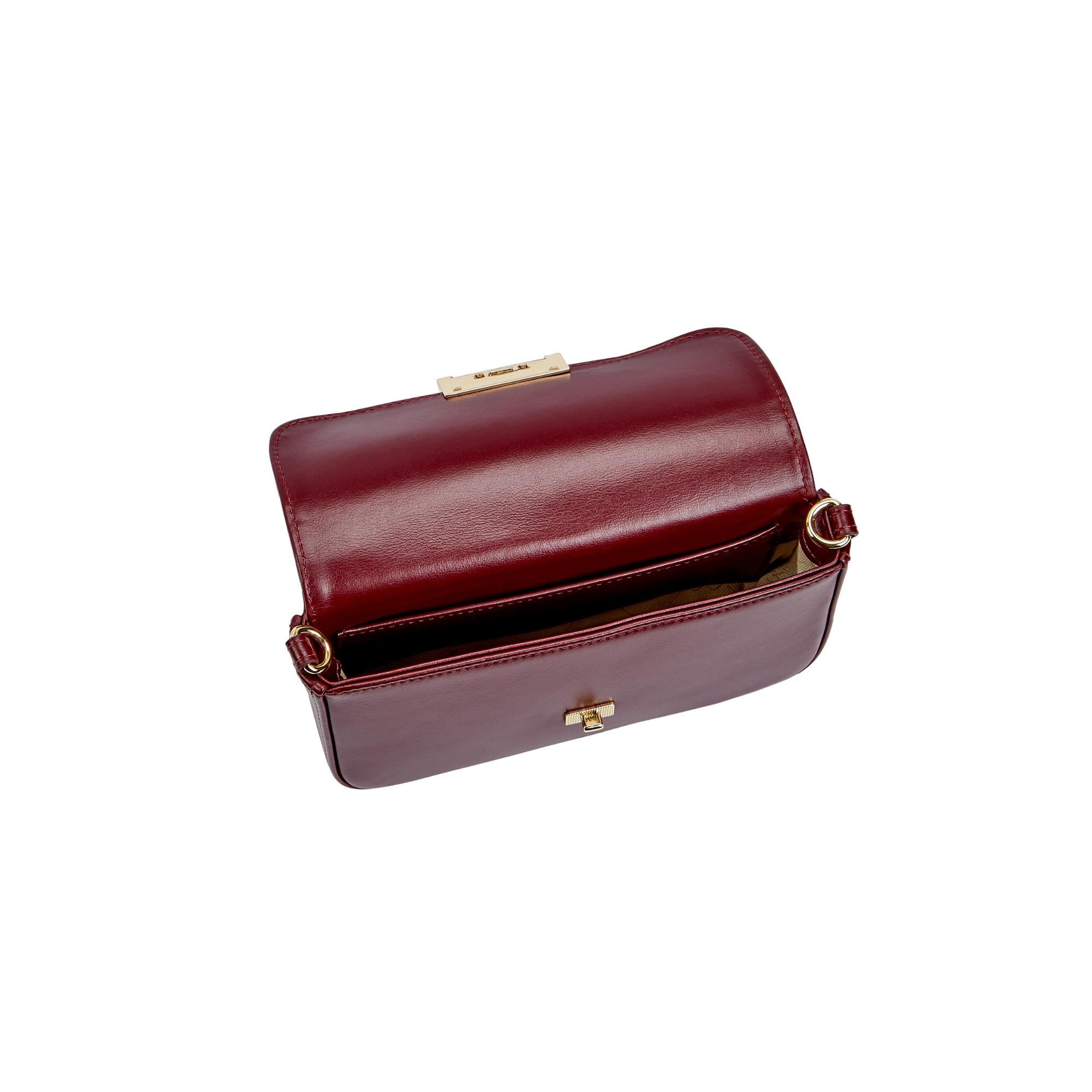 Gigi NY Edie Shoulder Bag in European Calfskin Leather