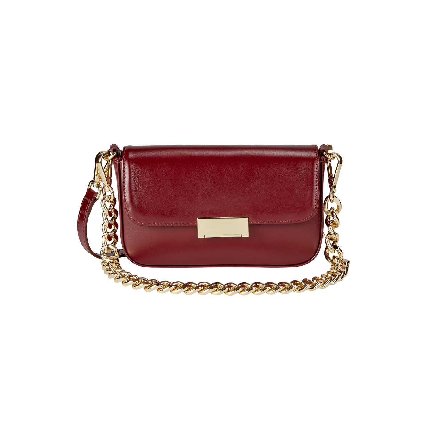 Gigi NY Edie Shoulder Bag in European Calfskin Leather