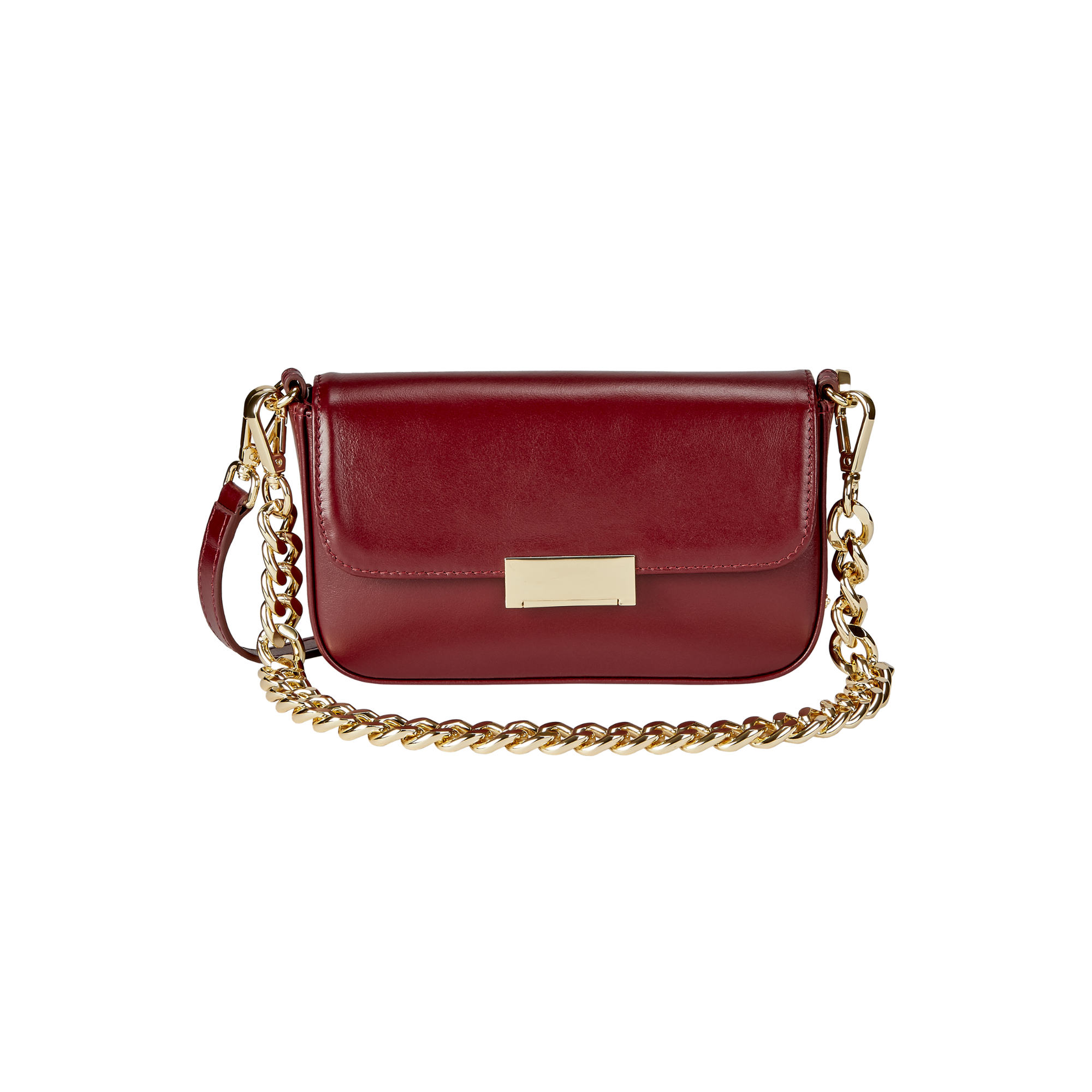 Gigi NY Edie Shoulder Bag in European Calfskin Leather