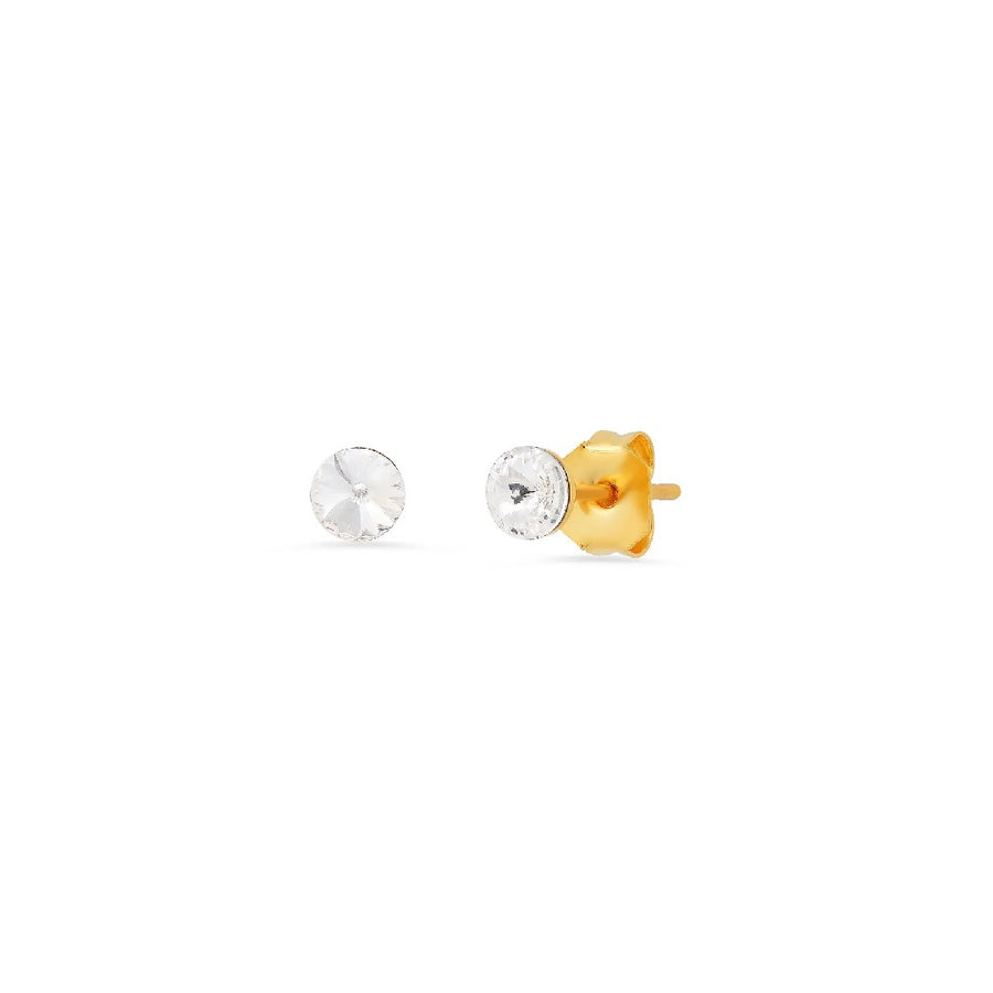 Gold 4mm Stud Earrings